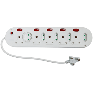 PLUG CORDED MULTI 10 WAY INC SWITCHES - 5X3PIN 4X2PIN 1XROUND 2PIN