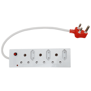 PLUG CORDED MULTI 6 WAY SURGE - 3X3PIN 3X2PIN (SURGE PROTECT)