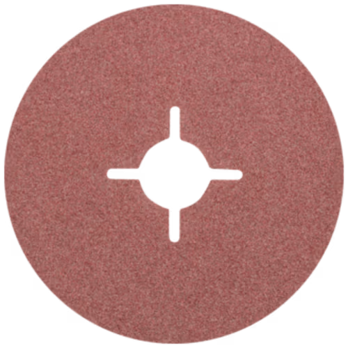 SANDING DISC 115X22MM 60G XC PFERD - RESIN FIBRE DISC - CROSS CUT HOLE