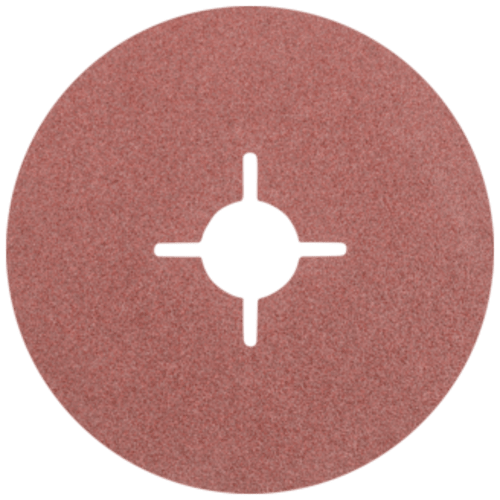 SANDING DISC 115X22MM 80G XC PFERD - RESIN FIBRE DISC - CROSS CUT HOLE