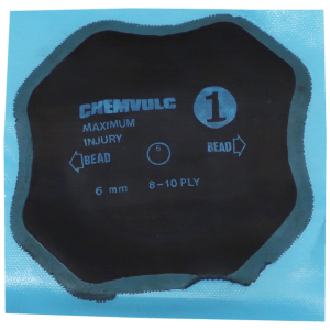 TYRE REPAIR PATCH CROSS-PLY #1 85MM - CHEMICAL REPAIR PATCH