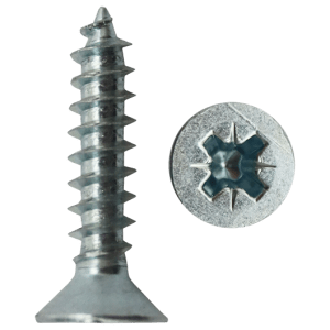 SELF TAP SCREW CSK POZI 4.2X38 - COUNTERSUNK - POZI #8 X 38MM