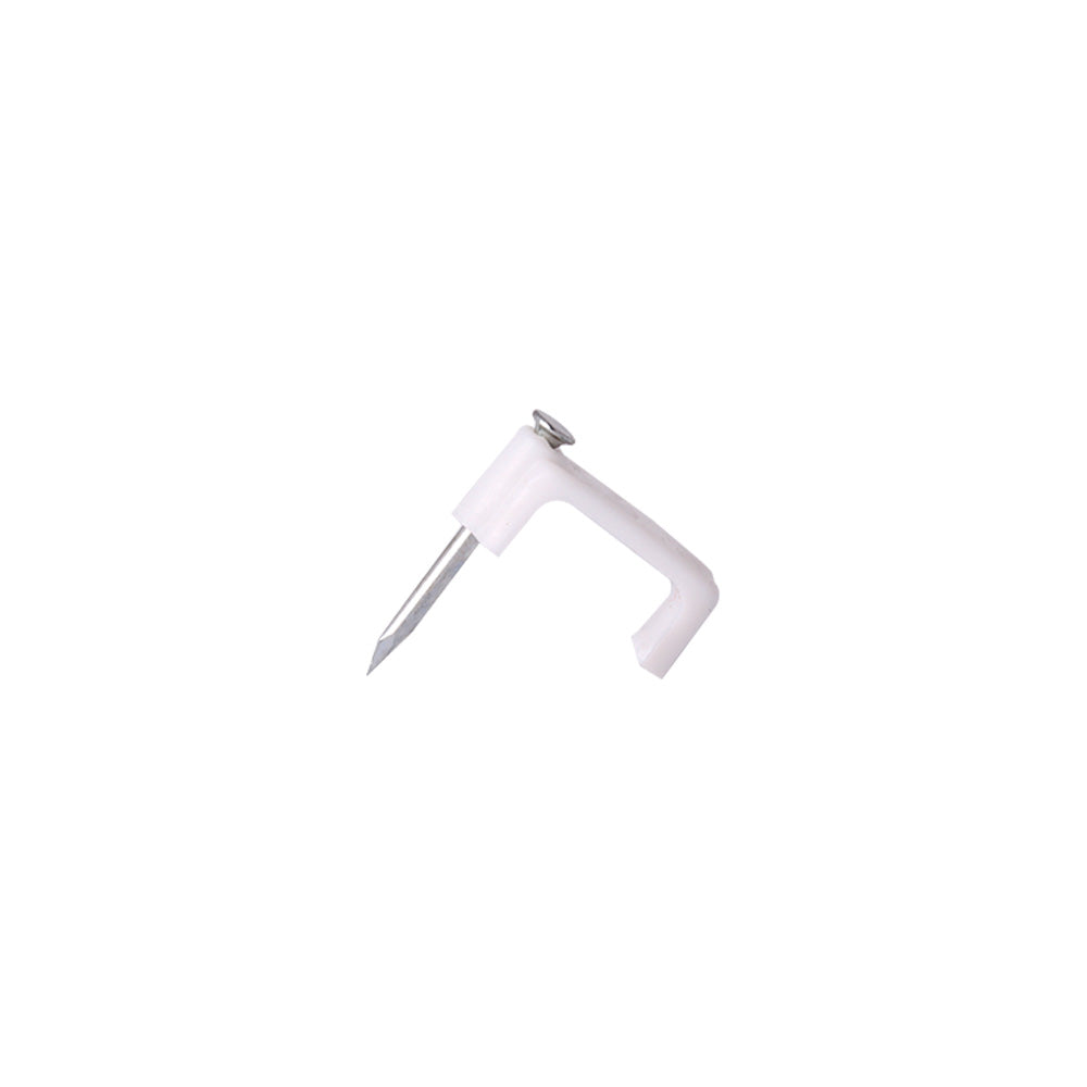 Cable Clips, Flat (White)