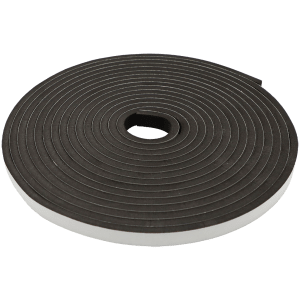 FOAM SEALING STRIP 10 X 25MM X 10M - PSA BLACK SELF ADHESIVE STRIP (EVA45)
