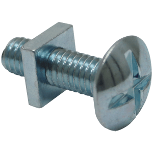 GUTTER BOLT & NUT GALV 6 X 40MM - GALVANISED WITH SQUARE NUT