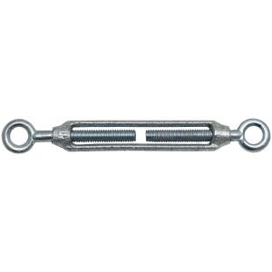TURN BUCKLE GALV EYE TO EYE 8MM - EYE AND EYE - GALVANISED (DIN 1480)