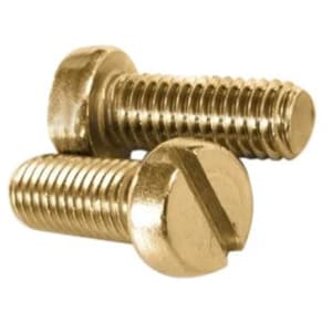 MACH SCREW C/H BRASS SLT 3 X 6MM - DIN 84A - CHEESE HEAD - SLOTTED