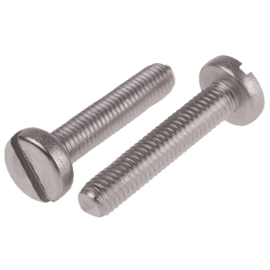 MACH SCREW C/H S/S A2 SLT 3 X 20MM - DIN 84A - CHEESE HEAD - SLOTTED (304)