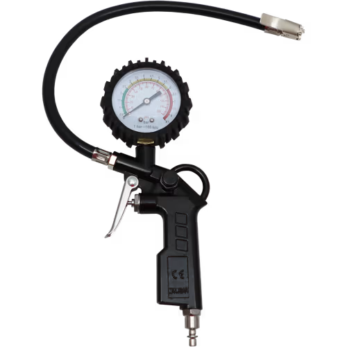 TYRE INFLATING GUN WITH GAUGE AEROPRO - MAX PRESSURE 7 BAR - AIR INLET 1/4"