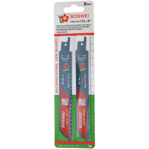 BL SABRE SAW BLADE 150MM METAL BOS - DWS - SOLD PER PKT OF 2 - FOR METAL (18TPI)