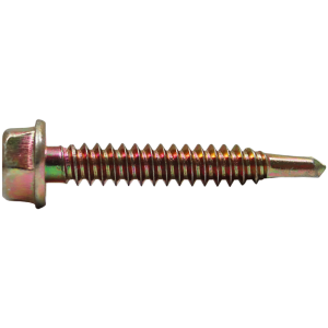SELF DRILL SCREW STL HEX 6.3 X 40 - TEK SCREW - #14 HEX HEAD - STEEL PURLINS