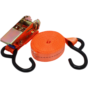 RATCHET TIE DOWN 25MM X 4.5M 145KG FB - TEST CERTIFICATE (EN 12195-2 COMPLIANT)