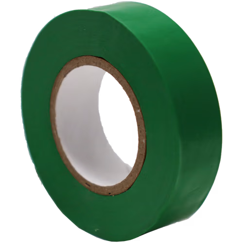 INSULATION TAPE 10M GREEN - 130 MICRON X 18MM