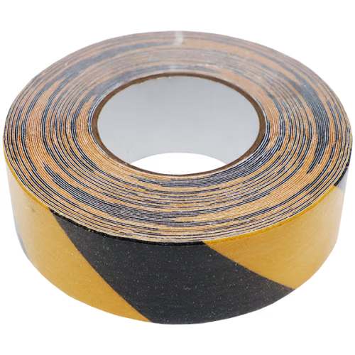 TAPE FLOOR NON SLIP 50MMX18M YELL/BLK - 800 MICRON WITH GRIT