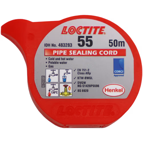 LO THREADSEAL CORD 50MTR LOC - THREAD SEAL TAPE (GAS APPROVED)