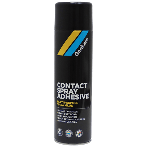 CONTACT GLUE 500ML SPRAY GENKEM - MULTI-PURPOSE CONTACT SPRAY ADHESIVE