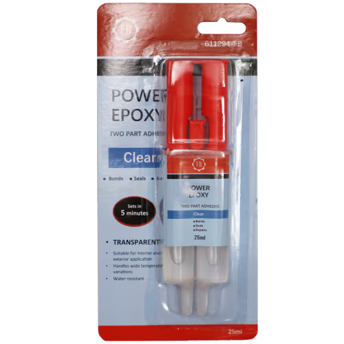 EPOXY ADH CLEAR FAST 25MLX2 FB - RAPID SET (5 MINS) - ALL MATERIALS