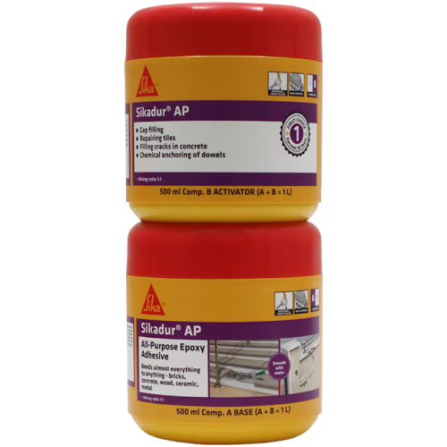 EPOXY ADHESIVE SIKADUR AP 1L - 2-PART A+B (ALL PURPOSE)