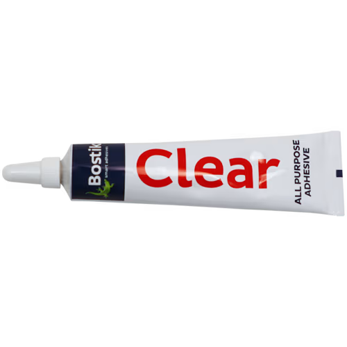 BOSTIK CLEAR ADHESIVE 25ML BOXED - HOUSEHOLD ADHESIVE
