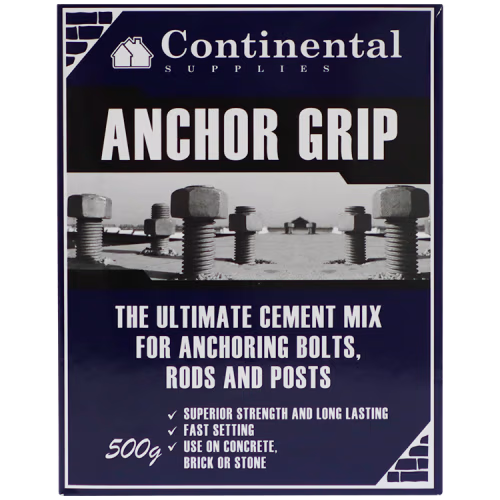 FILLER ANCHOR GRIP CEMENT 500G - FOR RAPID SETTING OF BOLTS & HINGES