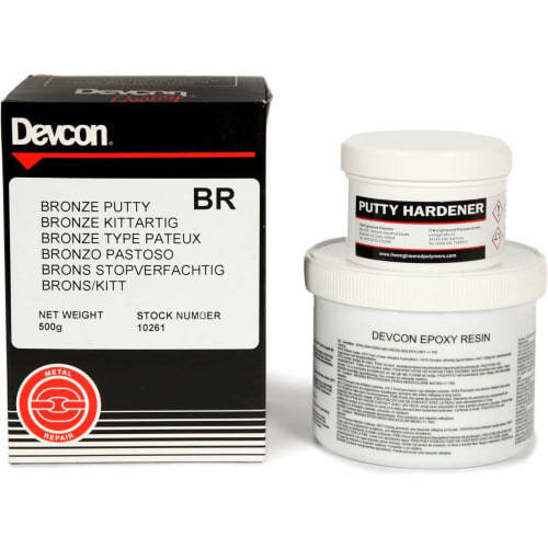 EPOXY PUTTY BRONZE 500G DEVCON - 2-PART FOR BRONZE PARTS
