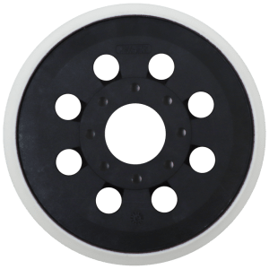 BACKING PAD RUBBER 125MM VELCRO BOSCH - REPLACEMENT PAD BOSCH (8 HOLE)