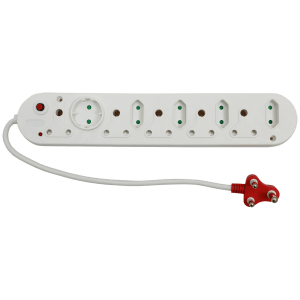 PLUG CORDED MULTI 10 WAY  RED - 5X3PIN 4X2PIN 1XROUND 2PIN