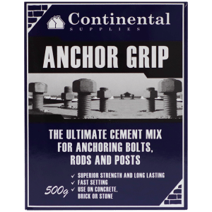 FILLER ANCHOR GRIP CEMENT  500G - FOR RAPID SETTING OF BOLTS & HINGES