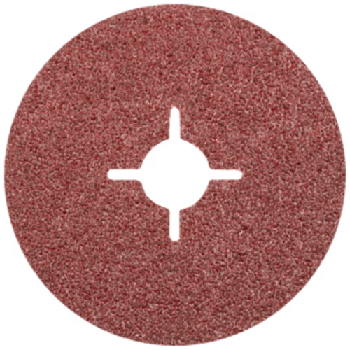 SANDING DISC 115X22MM 24G XC PFERD - RESIN FIBRE DISC - CROSS CUT HOLE