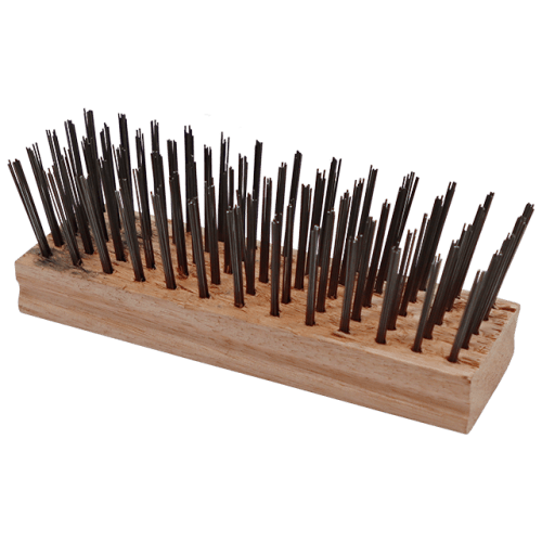 WIRE BRUSH 5 ROW BLOCK COARSE ACADEMY - WIRE SCRUBBING BLOCK (WOOD)