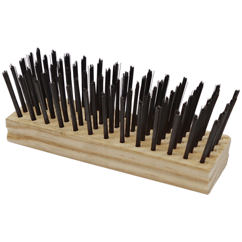 WIRE BRUSH 5 ROW BLOCK FINE ACADEMY - WIRE SCRUBBING BLOCK (WOOD)