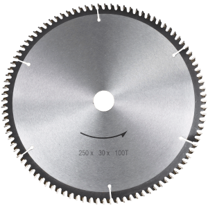BL CIRC SAW ALU 250 X 30 100T TCT FB - ALUMINIUM BLADE (INCL 25.4/20MM BUSHES)