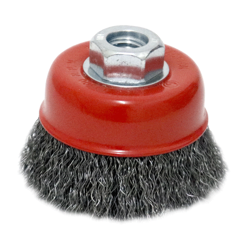 WIRE CUP BRUSH 75MM X 14 X 2.00 HAWK - 0.40MM WIRE - THREAD M14