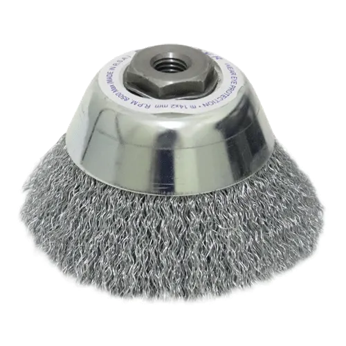 WIRE CUP BRUSH 100MM X 14 X 2.00 WERN - 0.40MM WIRE- THREAD M14