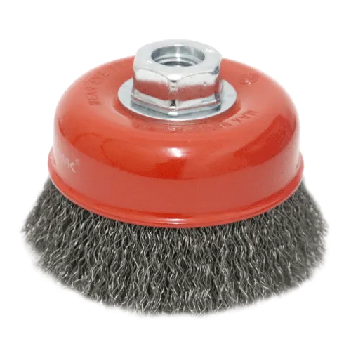WIRE CUP BRUSH 100MM X 5/8 BSW HAWK - 0.40MM WIRE- THREAD BSW 5/8"