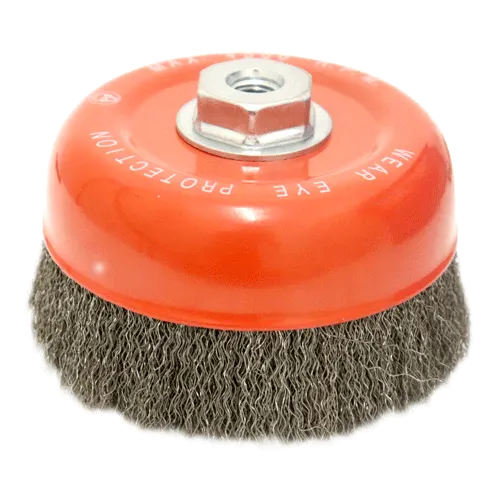 WIRE CUP BRUSH 140MM X 14 X 2.00 HAWK - 0.40MM WIRE- THREAD M14