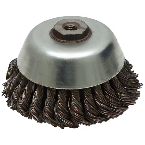 WIRE CUP BRUSH KNOT 60 X 14 X 2.0 WERN - 0.40MM WIRE- THREAD M14