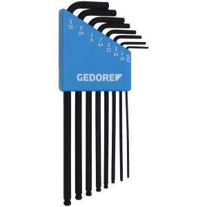 ALLEN K/SET IMP B/P  3/64-5/32" GED - 8PC-    IMPERIAL-BLACK (PLASTIC CLIP)