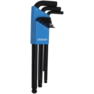 ALLEN K/SET B/P 1.5-10MM GED - 9PC - BLACK (PLASTIC CLIP)