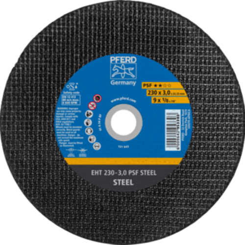 CUT OFF STEEL 230X3.0X22 PSF PFERD - PSF = STANDARD