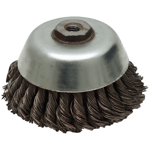 WIRE CUP BRUSH KNOT 140 X 14 X 2.0 WERN - 0.80MM WIRE- THREAD M14