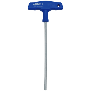 ALLEN KEY T-HANDLE  6.0 X 210MM ARNDT - BLUE HEX KEY - WORKING LENGTH 150MM