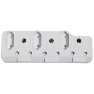 PLUG ADAPTOR MULTI 6 WAY - 3X3PIN 3XFLAT 2PIN