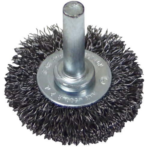WIRE WHEEL 40 X 5MM MOUNTED HAWK - 6MM SHANK - 0.3MM WIRE