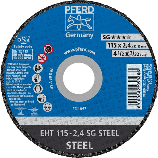 PFERD Cut-Off Wheel 115 x 2.4 SG STEEL