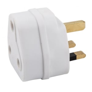 PLUG ADAPTOR 3PIN TRAVEL - 16AMP (SA - UK TRAVEL ADAPTOR)