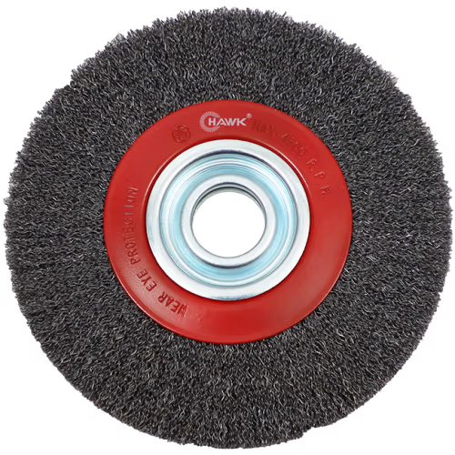 WIRE WHEEL 125 X 18MM ADJUST HAWK - ADJUSTABLE BORE - 0.3MM WIRE