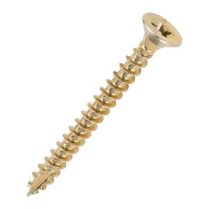 WOOD SCREW BRASS CSK 3.5X20MM  POZ - DIN 97 -  #6X20 (POZI DRIVE)