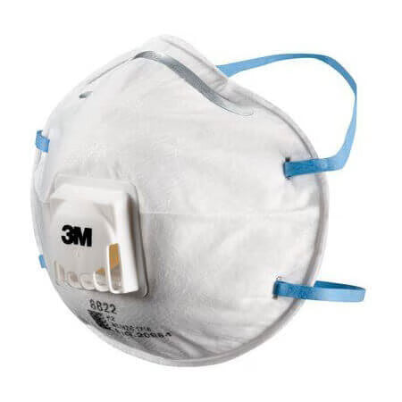 3M 8822 Dust/Mist Mask Valved