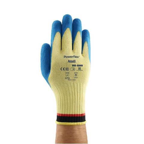 Powerflex 80-600 Rubber Kevlar Glove